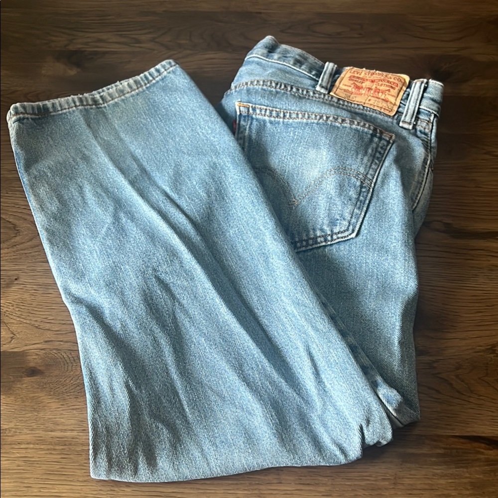 Levi's Men's Straight Fit 505 Blue Jeans 38” x 30”
